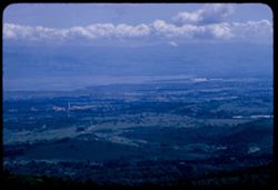 Towards Stanford Univ. & Moffett Naval Air Station from Skeggs Point on Skyline Drive (Hwy 5)  Contax IIa