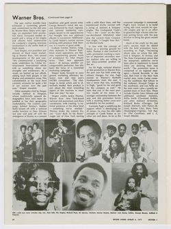 Record World Presents A Soul Spectacular in Conjunction with the 22nd Annual NATRA Convention, "Roster Diversity from the Warner Bros. Family," August 6, 1977.