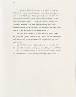 "Remarks - Robert Owen Bicentenary Conference," Thrall Opera House, New Harmony, October 15, 1971