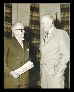 Roy W. Howard and Dwight D. Eisenhower