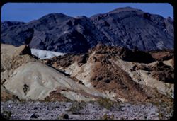 Strange rock shapes along east slope of Death Valley's Black Mtns.