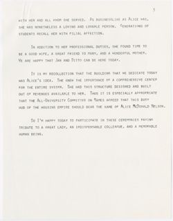 "Remarks at Nelson Dedication," October 24, 1987