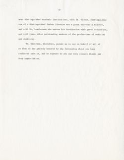 "Speech - Banquet, International College of Dentists," November 8, 1964