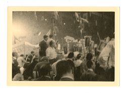 Blurry photograph of men at 1956 Republican National Convention