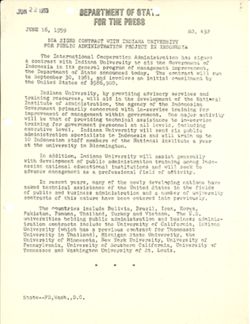 Relations between NIA and University Public Administration Programs, 1959-1962