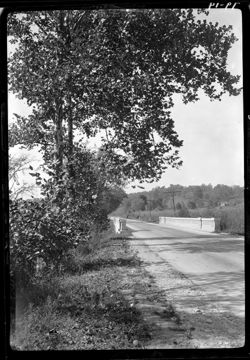 Bloomington road, near Liberty Loop, close to bridge
