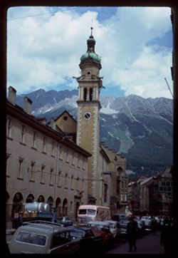 Clock tower. Maria Theresien Str. Innsbruck. X