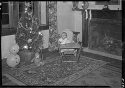 Christmas scene with baby, Ival McDonald