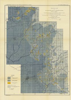 Geological map of the sandstone region of western Indiana (Brazil sheet) : to accompany the report on the sandstones of western Indiana by T.C. Hopkins, assistant geologist, in the annual report of the Department of Geology and Natural Resources of Indiana for 1895
