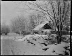 Nashville, George Turner home, horizontal, Snowbound