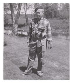 Roy W. Howard at a campground