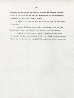 "Remarks Staff Recognition Program." -IU Medical Center Union Building April 26, 1962