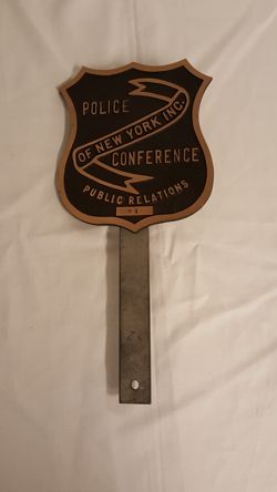 Police Conference Plaque