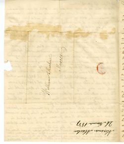 Maclure, Alexander, New Harmony, Ind., 26 Nov 1837, to William Maclure, Mexico., 1837 Nov. 26