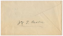 Envelope 82: William E. Morris, notes on Reno fight and escape to hill[?], names of men shot with or near Morris