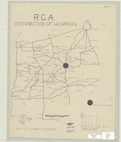 R.C.A., distribution of workers