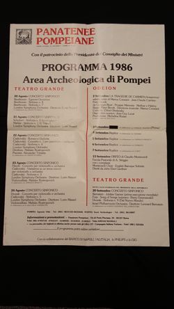 Pompei Concerts Poster