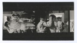 Item 0078. Liceaga having his hair arranged by another man. See also Items 335 and 605 below. 2 ¼ contact prints on a strip.