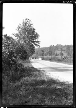 Bloomington road, near Liberty Loop, bridge in distance