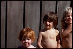 2 1/2 little bathers at Bolinas beach