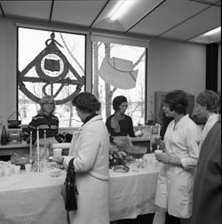 Dental capping reception at Riverside Hall at IU South Bend, 1970s