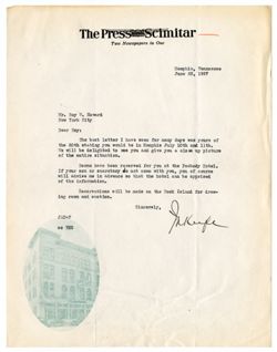 23 June 1927: To: Roy W. Howard. From: J.A. Keefe.