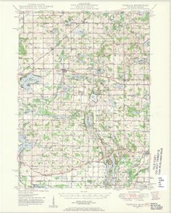 Vandalia quadrangle, Michigan-Indiana : 15 minute series (topographic) [1959 reprint with vegetation]
