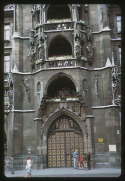 Base of tower of Rathaus Munchen