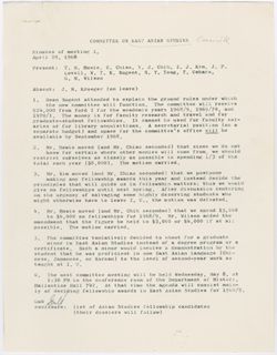 Indiana University Department of Uralic and Altaic Studies Chairman's records, 1964-1988, C182