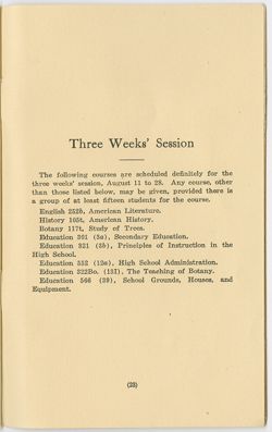 "Indiana University Summer Session Preliminary Announcement" vol. XVI, no. 1