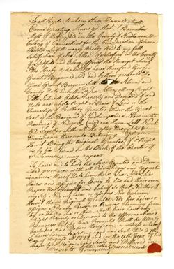 1771, Aug. 27 - Moss, Barnabas, fl. 1771. Deed for the transfer of real estate to Ira Allen, signed by Ethan Allen and Limry Allen as witnesses.