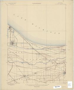 Indiana (Lake County) Toleston quadrangle [sic] [1909 reprint]