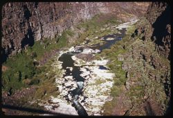 Snake river canyon from suspension bridge near Twin Falls, IDAHO
