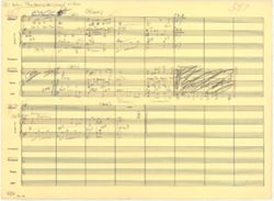 When the World Was Young sketch (vocal and piano accompaniment score)