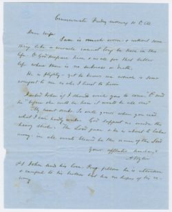 Andrew Wylie to Margaret Ritchie Wylie, 27 December 1850