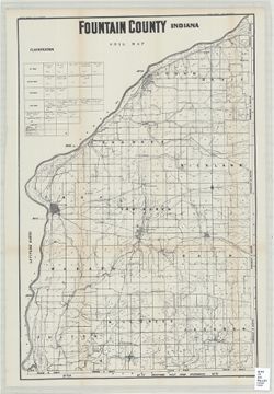 Soil map, Indiana, Fountain County sheet