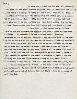 Commencement Address, 1931