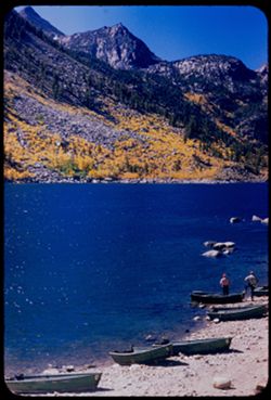 Sabrina Lake in the high Sierra Nevada SW of Bishop. Inyo county - California.