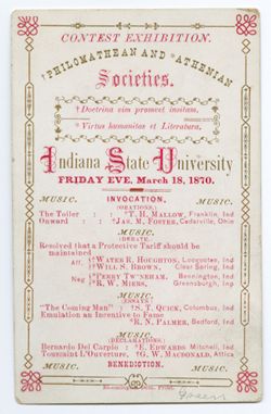 Indiana University Philomathean Society records, 1836-1891, C221 