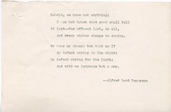 "Poems Read at the Funeral of Dr. William Fredrick Book" May 28, 1940