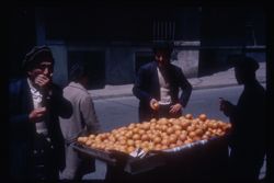 Oranges Istanbul street vendor Cihangir section