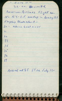 Notebook, May 7, 1960- July 11, 1960