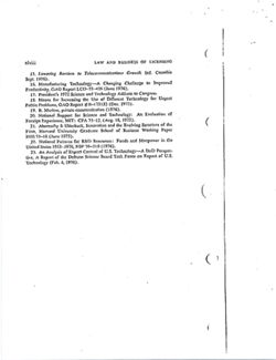 Betsy Ancker-Johnson, Resume of U.S. Technology Policies,Law and Business of Licensing, pp. 13-48, May 1, 1977
