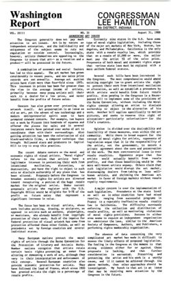 35. Aug. 31, 1988: Addressing Art Issues [economic rights, moral rights]