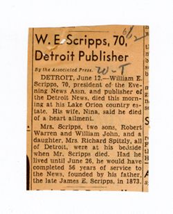 12 June 1952: To: W.S. Gilmore. From: Roy W. Howard.
