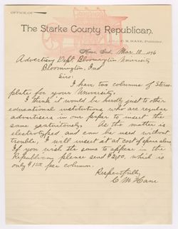 Starke County Republican 1896