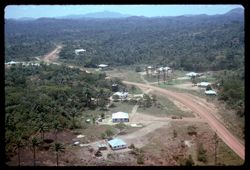 Ariel view – road to monument and Zorzor