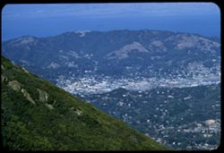 View toward San Rafael from top of Mount Tamalpais