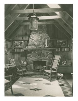 Photograph of the inside of a cabin