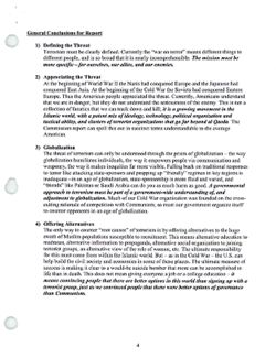 Memo from Ben to LHH re Commission Memo #1 - Understanding the Terrorists, March 15, 2004
